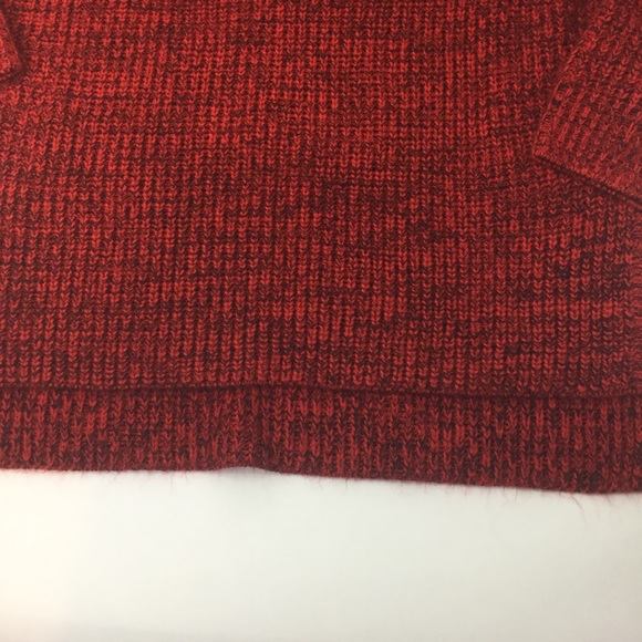 Torrid Marled Red/Black knit sweater 0 hi-low - Picture 2 of 6